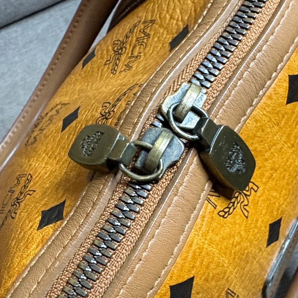 MCM Cognac Visetos Satchel - Picture 10 of 14